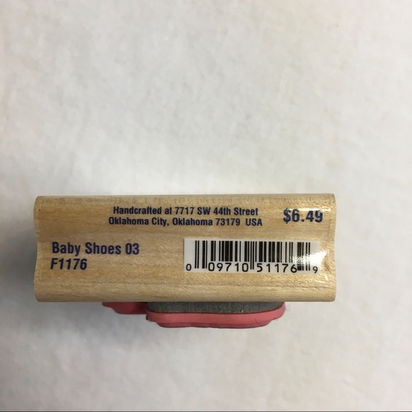 Stampabilities Baby Booties Wood Mounted Stamp - Picture 3 of 4